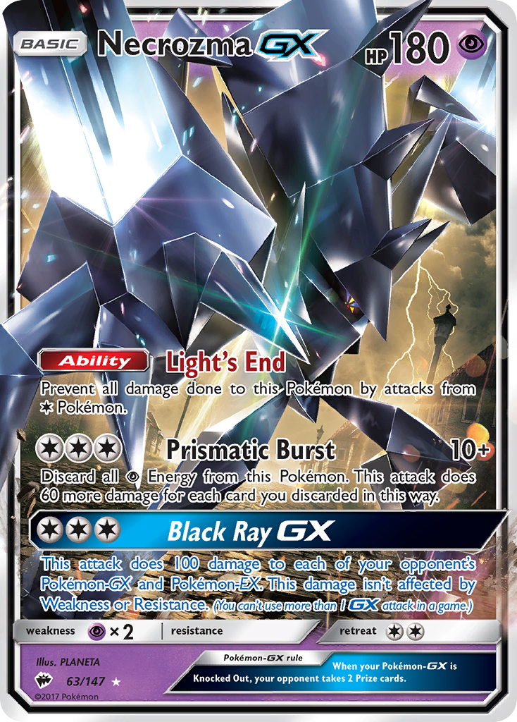 Necrozma GX (63/147) [Sun & Moon: Burning Shadows] | Silver Goblin