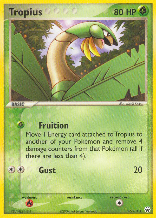 Tropius (27/101) [EX: Hidden Legends] | Silver Goblin