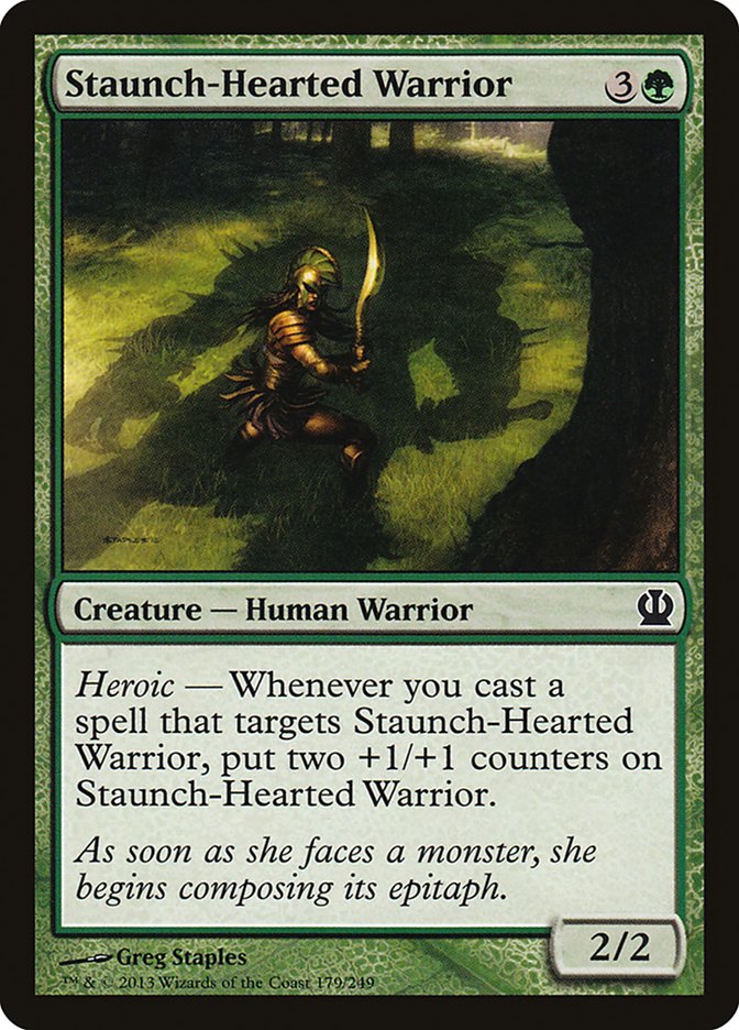 Staunch-Hearted Warrior [Theros] | Silver Goblin
