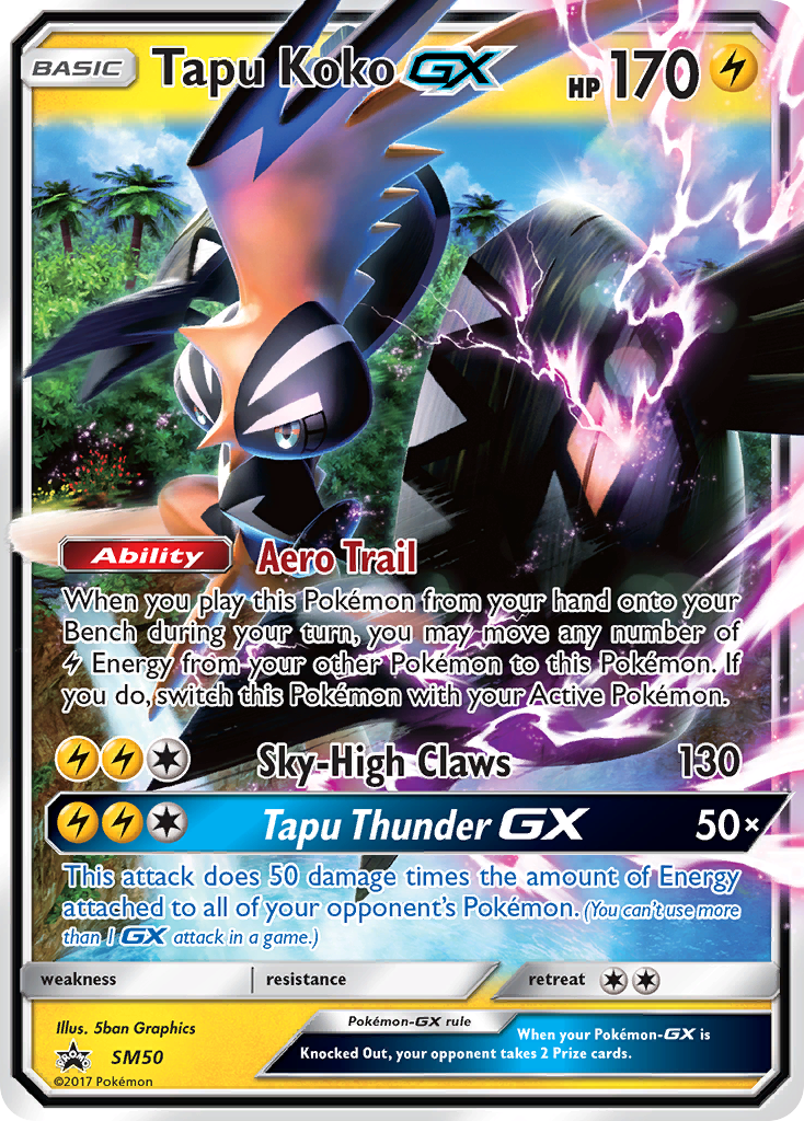 Tapu Koko GX (SM50) [Sun & Moon: Black Star Promos] | Silver Goblin