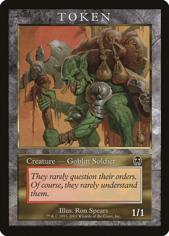 Goblin Soldier Token [Magic Player Rewards 2001] | Silver Goblin
