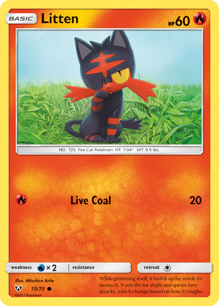 Litten (15/73) [Sun & Moon: Shining Legends] | Silver Goblin