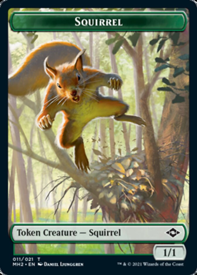 Goblin // Squirrel Double-Sided Token [Modern Horizons 2 Tokens] | Silver Goblin