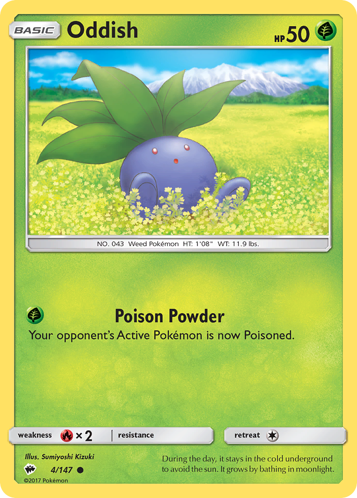 Oddish (4/147) [Sun & Moon: Burning Shadows] | Silver Goblin