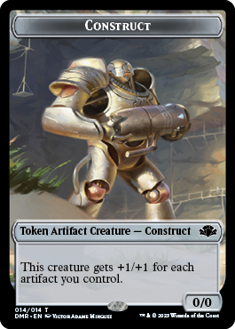 Insect // Construct Double-Sided Token [Dominaria Remastered Tokens] | Silver Goblin