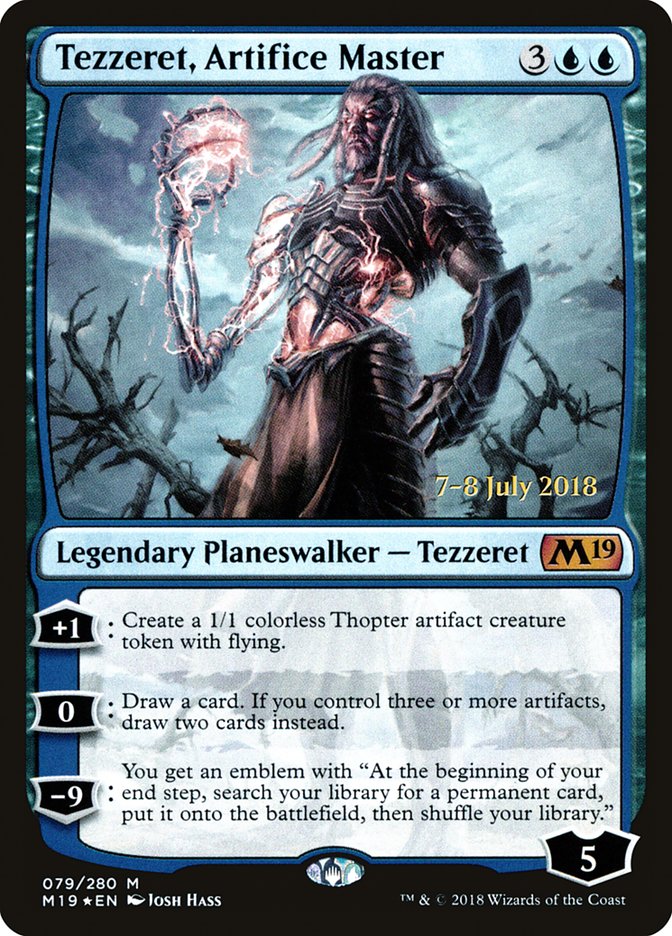 Tezzeret, Artifice Master [Core Set 2019 Prerelease Promos] | Silver Goblin