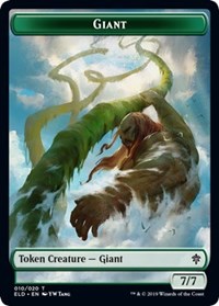 Giant // Food (15) Double-Sided Token [Throne of Eldraine Tokens] | Silver Goblin