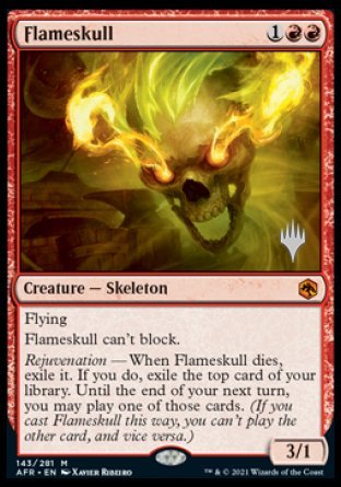 Flameskull (Promo Pack) [Dungeons & Dragons: Adventures in the Forgotten Realms Promos] | Silver Goblin