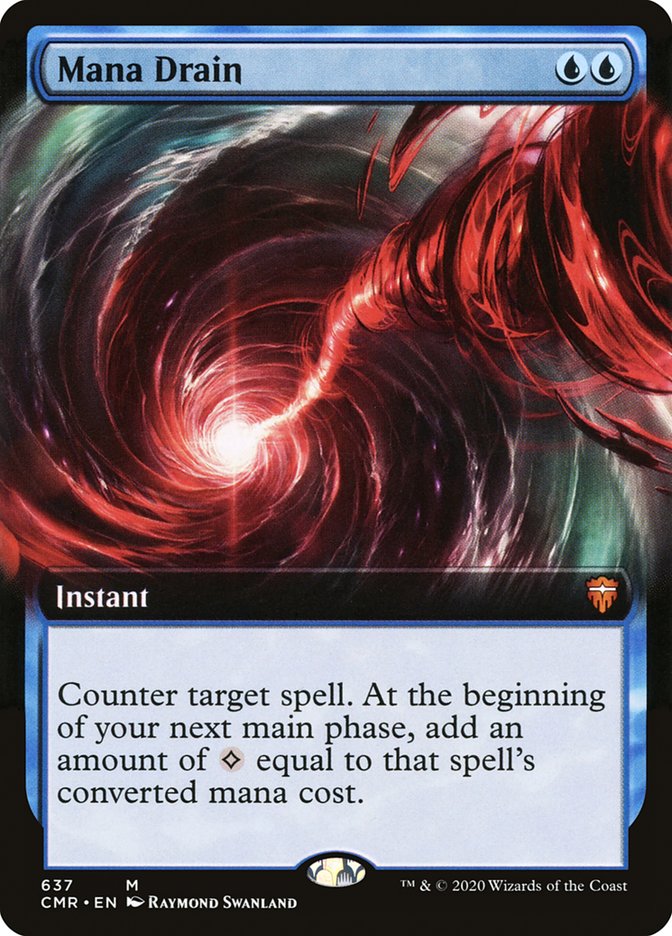 Mana Drain (Extended Art) [Commander Legends] | Silver Goblin