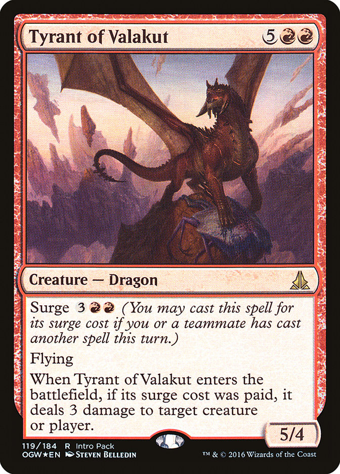 Tyrant of Valakut (Intro Pack) [Oath of the Gatewatch Promos] | Silver Goblin