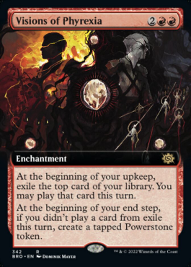 Visions of Phyrexia (Extended Art) [The Brothers' War] | Silver Goblin