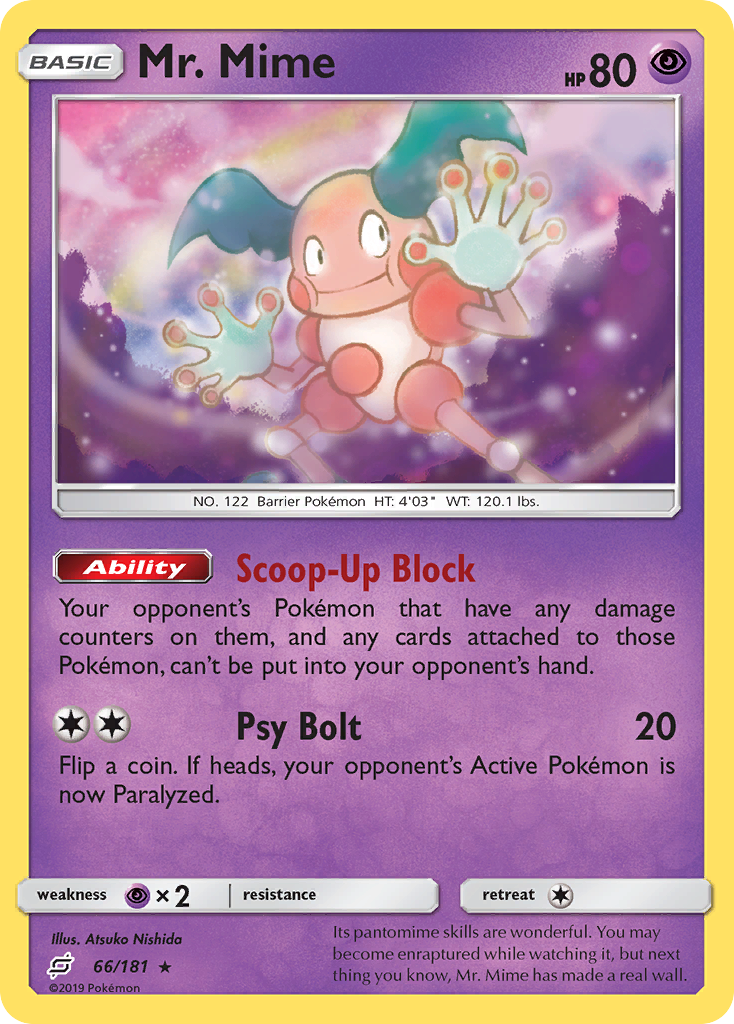 Mr. Mime (66/181) [Sun & Moon: Team Up] | Silver Goblin