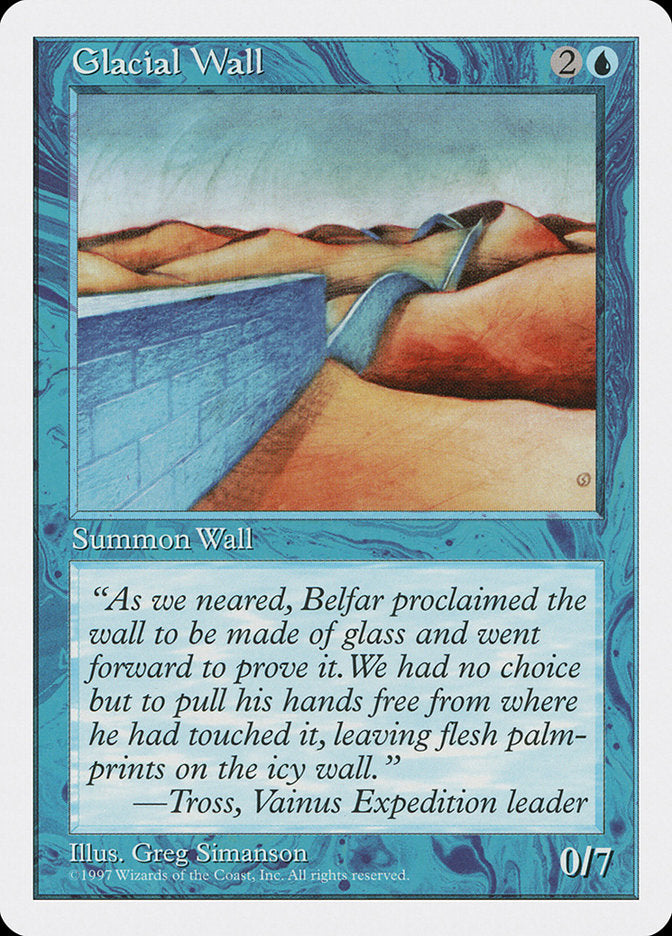 Glacial Wall [Fifth Edition] | Silver Goblin