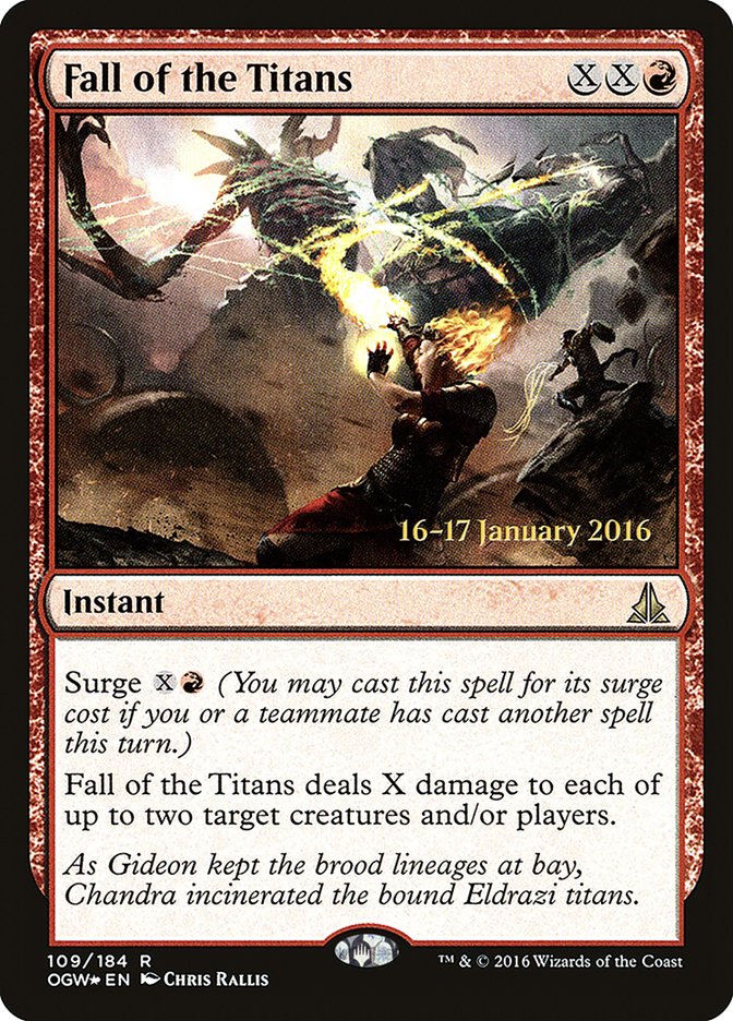 Fall of the Titans [Oath of the Gatewatch Prerelease Promos] | Silver Goblin