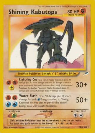 Shining Kabutops (108/105) [Neo Destiny Unlimited] | Silver Goblin