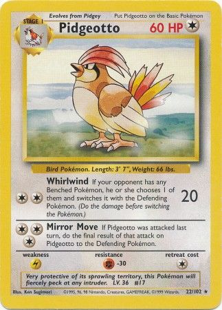 Pidgeotto (22/102) [Base Set Unlimited] | Silver Goblin