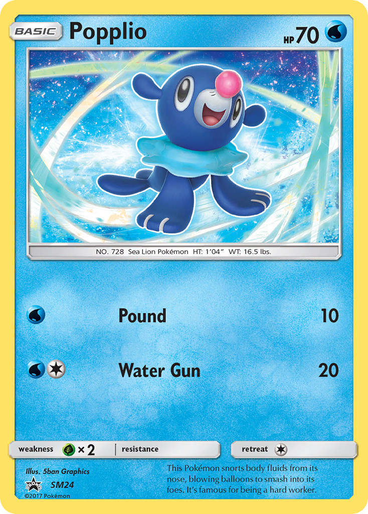 Popplio (SM24) [Sun & Moon: Black Star Promos] | Silver Goblin