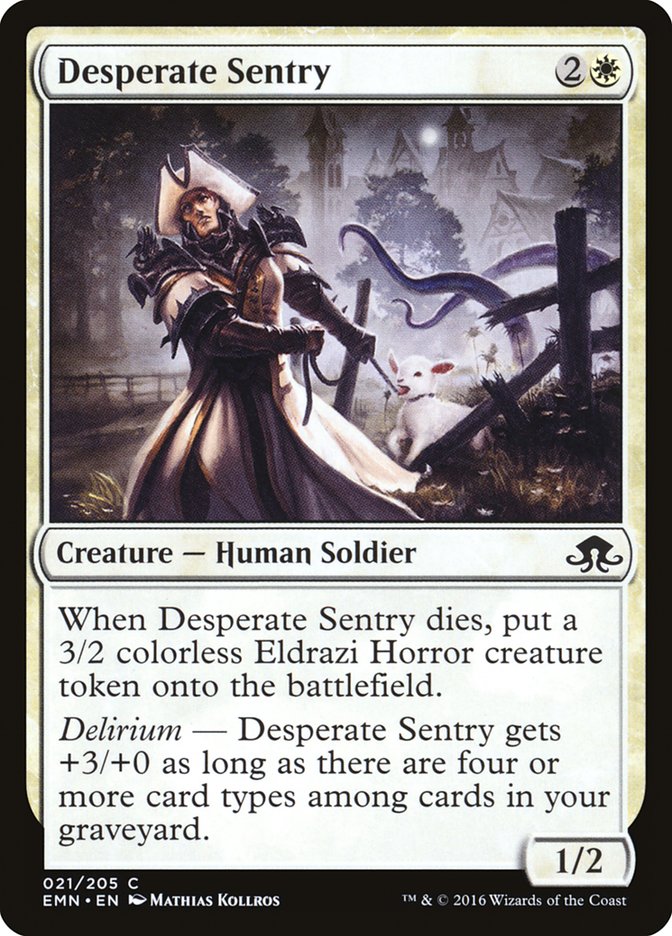 Desperate Sentry [Eldritch Moon] | Silver Goblin