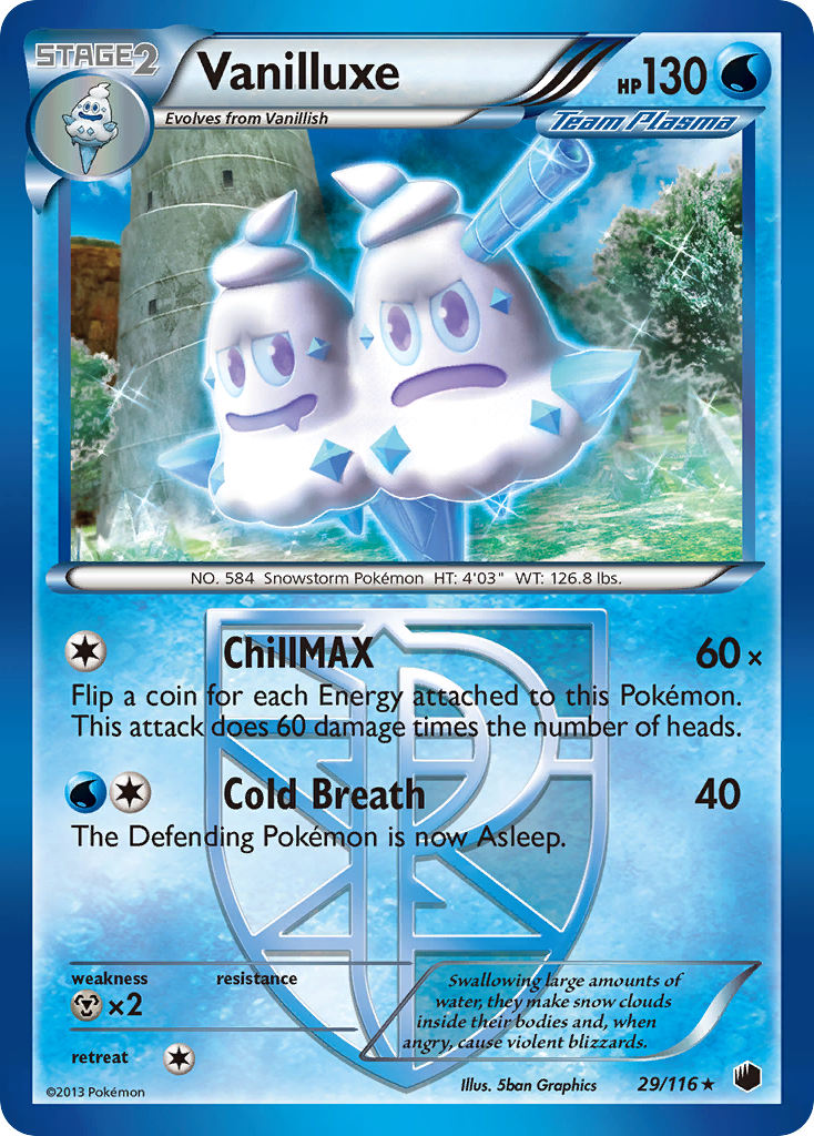 Vanilluxe (29/116) [Black & White: Plasma Freeze] | Silver Goblin