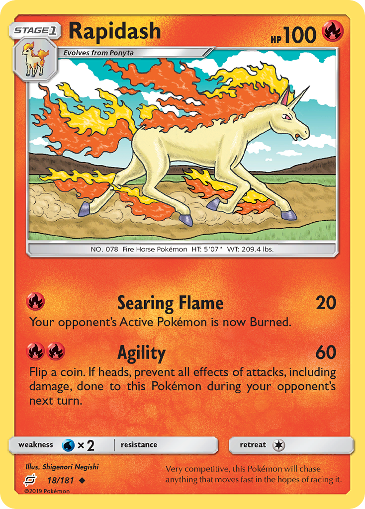 Rapidash (18/181) [Sun & Moon: Team Up] | Silver Goblin