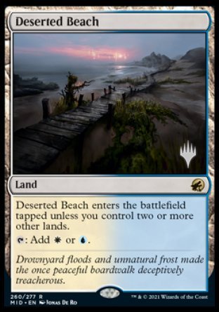 Deserted Beach (Promo Pack) [Innistrad: Midnight Hunt Promos] | Silver Goblin