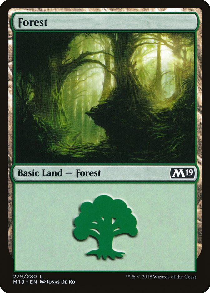 Forest (279) [Core Set 2019] | Silver Goblin