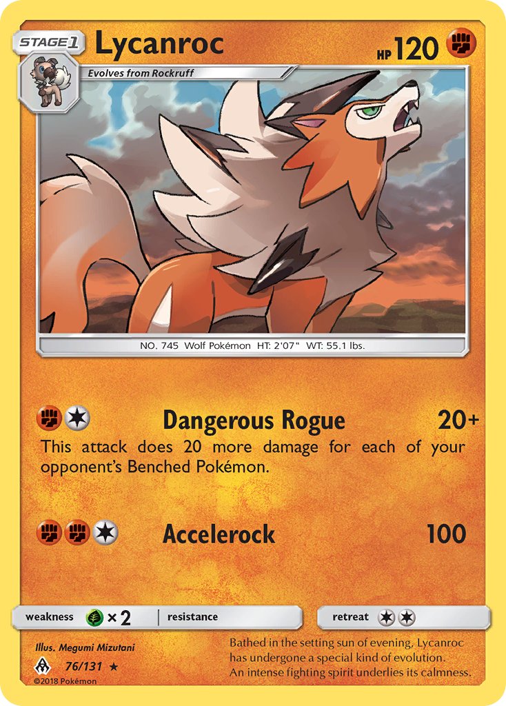 Lycanroc (76/133) (Theme Deck Exclusive) [Sun & Moon: Forbidden Light] | Silver Goblin