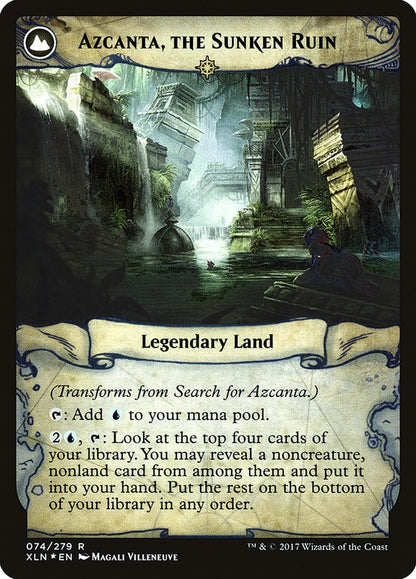 Search for Azcanta // Azcanta, the Sunken Ruin (74s) Foil - Ixalan Promos