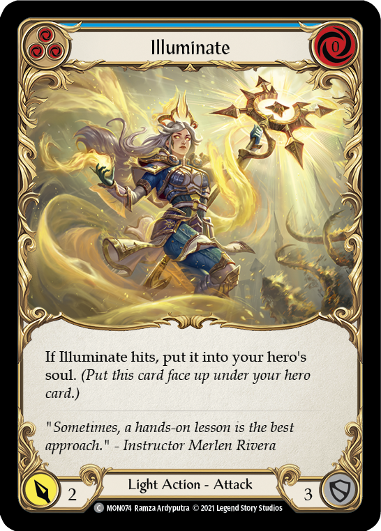 Illuminate (Blue) [MON074] (Monarch)  1st Edition Normal | Silver Goblin