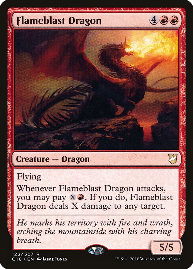 Flameblast Dragon [Commander 2018] | Silver Goblin