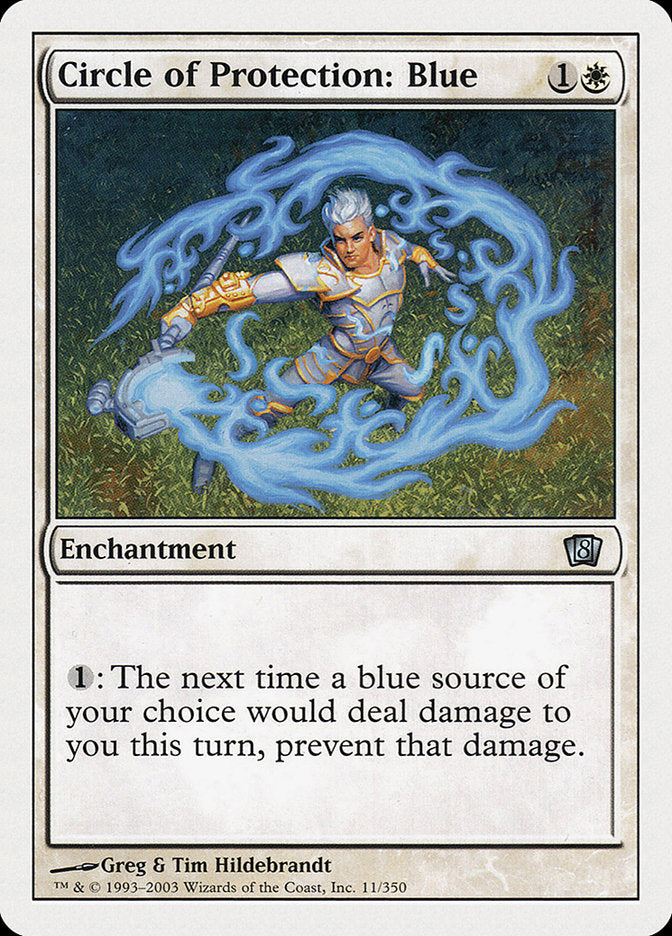 Circle of Protection: Blue [Eighth Edition] | Silver Goblin