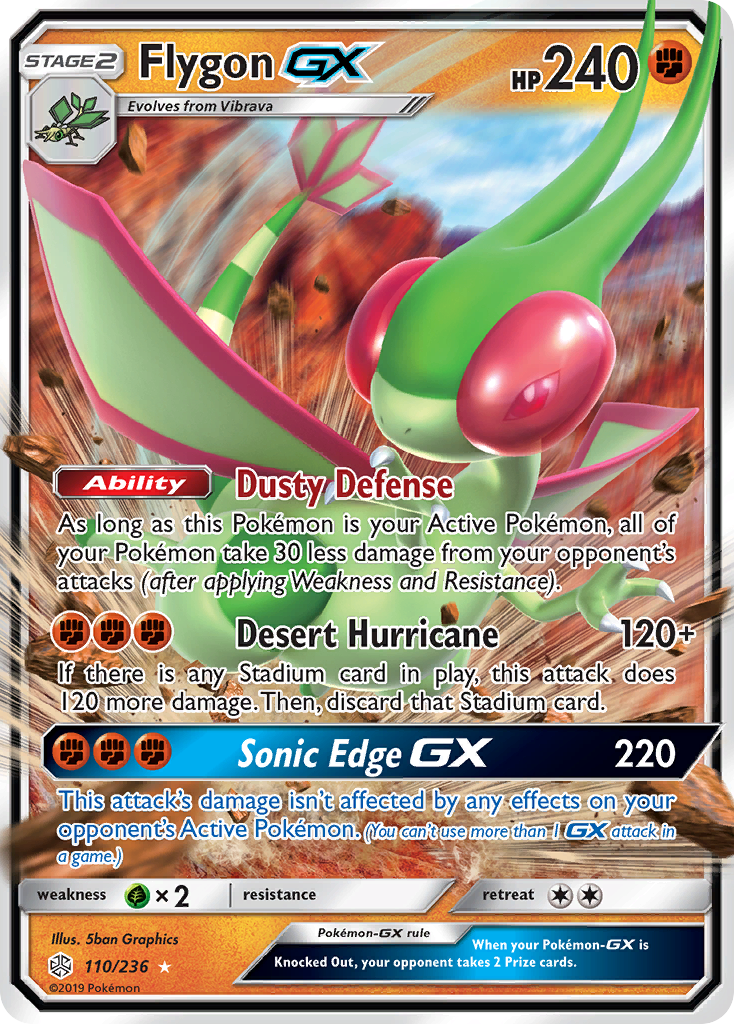 Flygon GX (110/236) [Sun & Moon: Cosmic Eclipse] | Silver Goblin