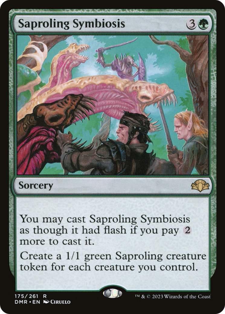 Saproling Symbiosis [Dominaria Remastered] | Silver Goblin