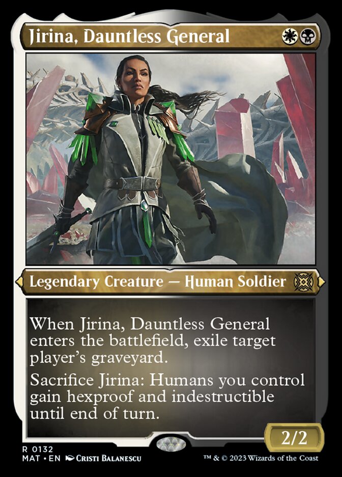 Jirina, Dauntless General (Foil Etched) [March of the Machine: The Aftermath] | Silver Goblin