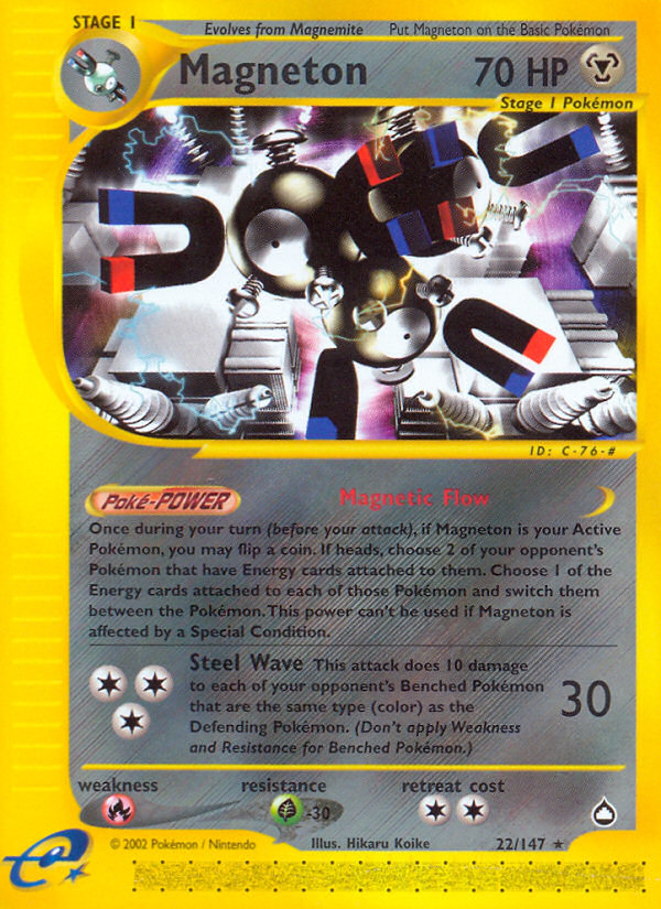 Magneton (22/147) [Aquapolis] | Silver Goblin