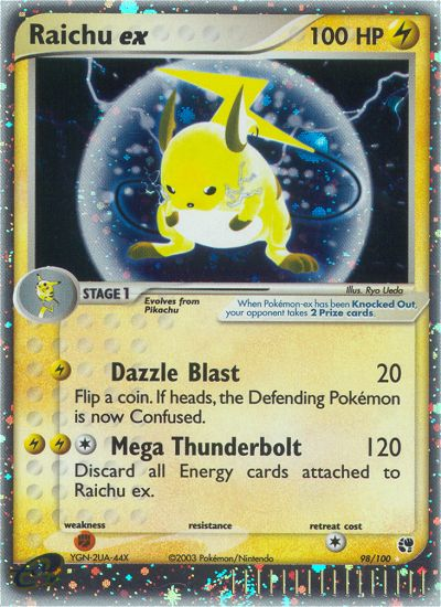 Raichu ex (98/100) [EX: Sandstorm] | Silver Goblin