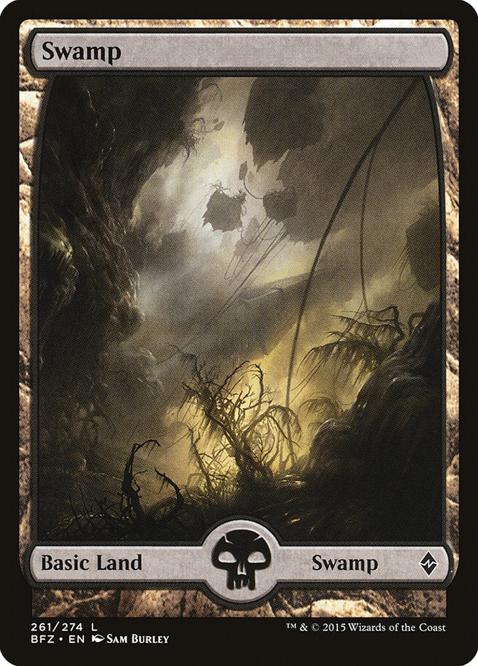 Swamp (261) (Full Art) [Battle for Zendikar] | Silver Goblin