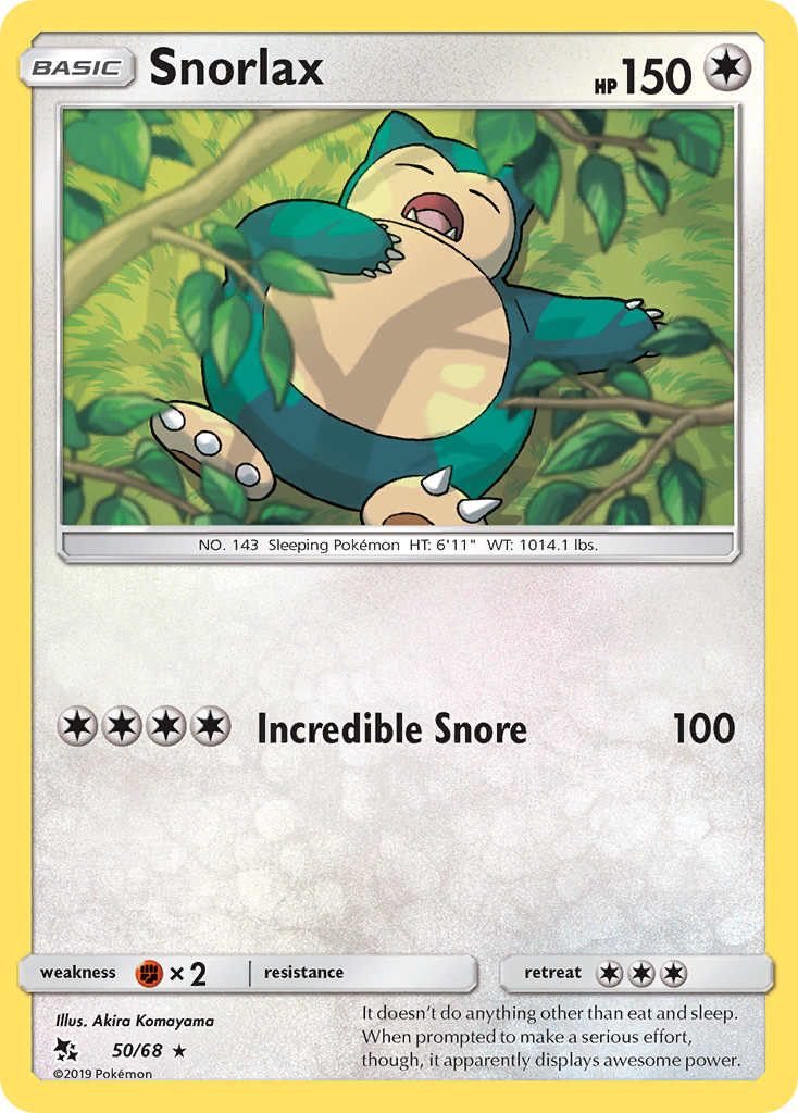 Snorlax (50/68) [Sun & Moon: Hidden Fates] | Silver Goblin