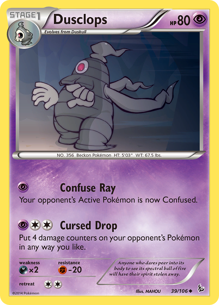 Dusclops (39/106) [XY: Flashfire] | Silver Goblin