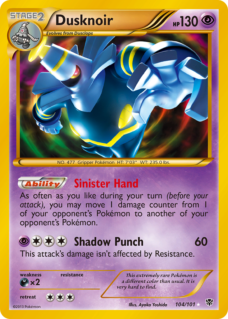 Dusknoir (104/101) [Black & White: Plasma Blast] | Silver Goblin