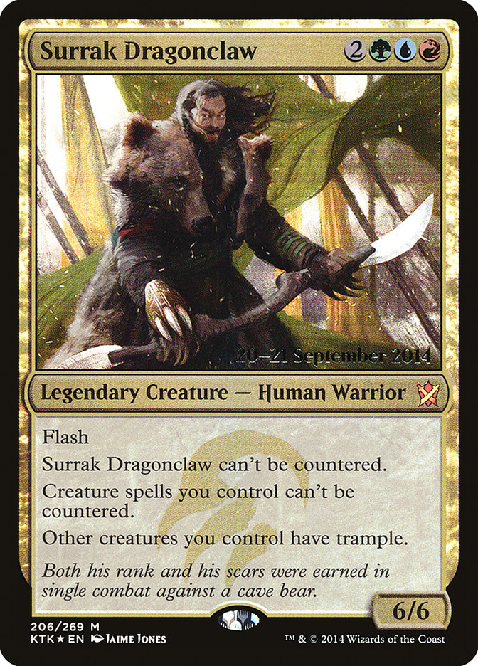 Surrak Dragonclaw [Khans of Tarkir Prerelease Promos] | Silver Goblin