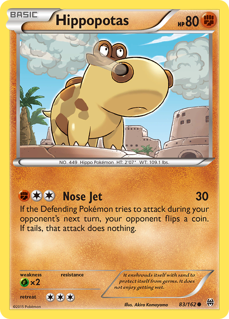 Hippopotas (83/162) [XY: BREAKthrough] | Silver Goblin