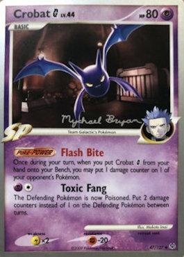 Crobat G LV.44 (47/127) (Happy Luck - Mychael Bryan) [World Championships 2010] | Silver Goblin