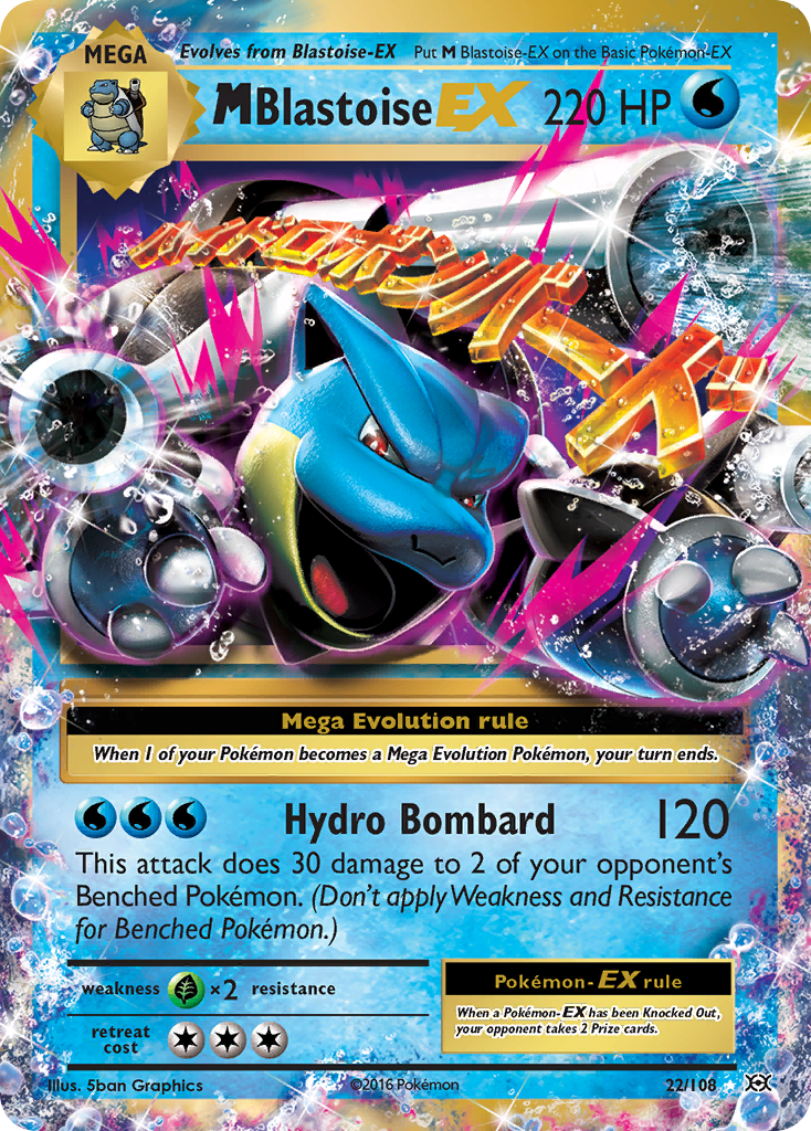 M Blastoise EX (22/108) [XY: Evolutions] | Silver Goblin