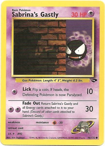 Sabrina's Gastly (96/132) [Gym Challenge Unlimited] | Silver Goblin