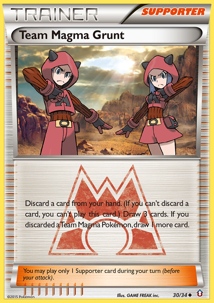 Team Magma Grunt (30/34) [XY: Double Crisis] | Silver Goblin