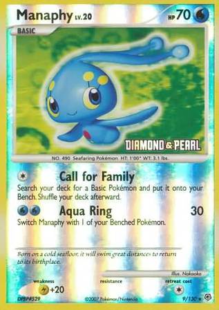 Manaphy (9/130) [Burger King Promos: 2008 Collection] | Silver Goblin