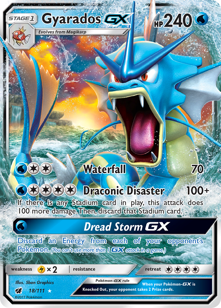 Gyarados GX (18/111) [Sun & Moon: Crimson Invasion] | Silver Goblin