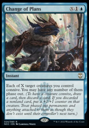 Change of Plans (Promo Pack) [Streets of New Capenna Commander Promos] | Silver Goblin