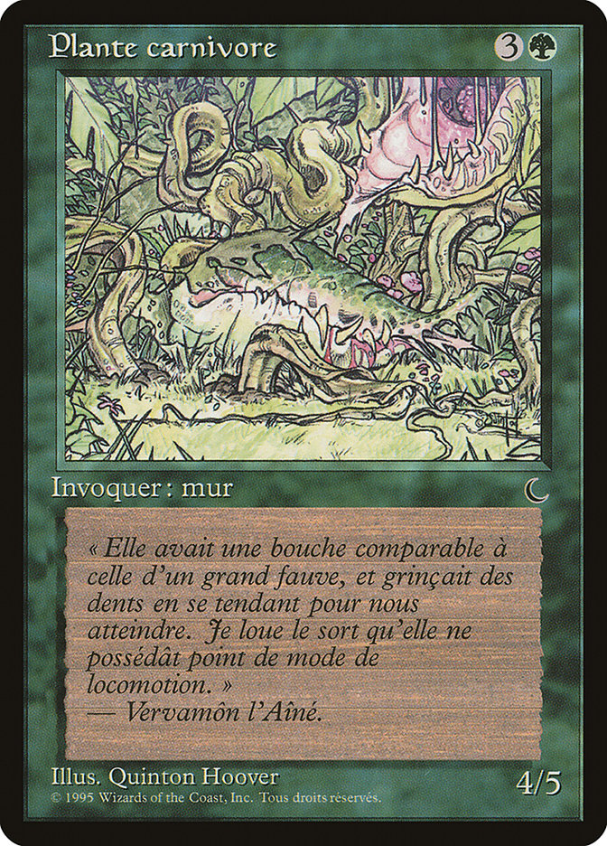 Carnivorous Plant (French) - "Plante carnivore" [Renaissance] | Silver Goblin